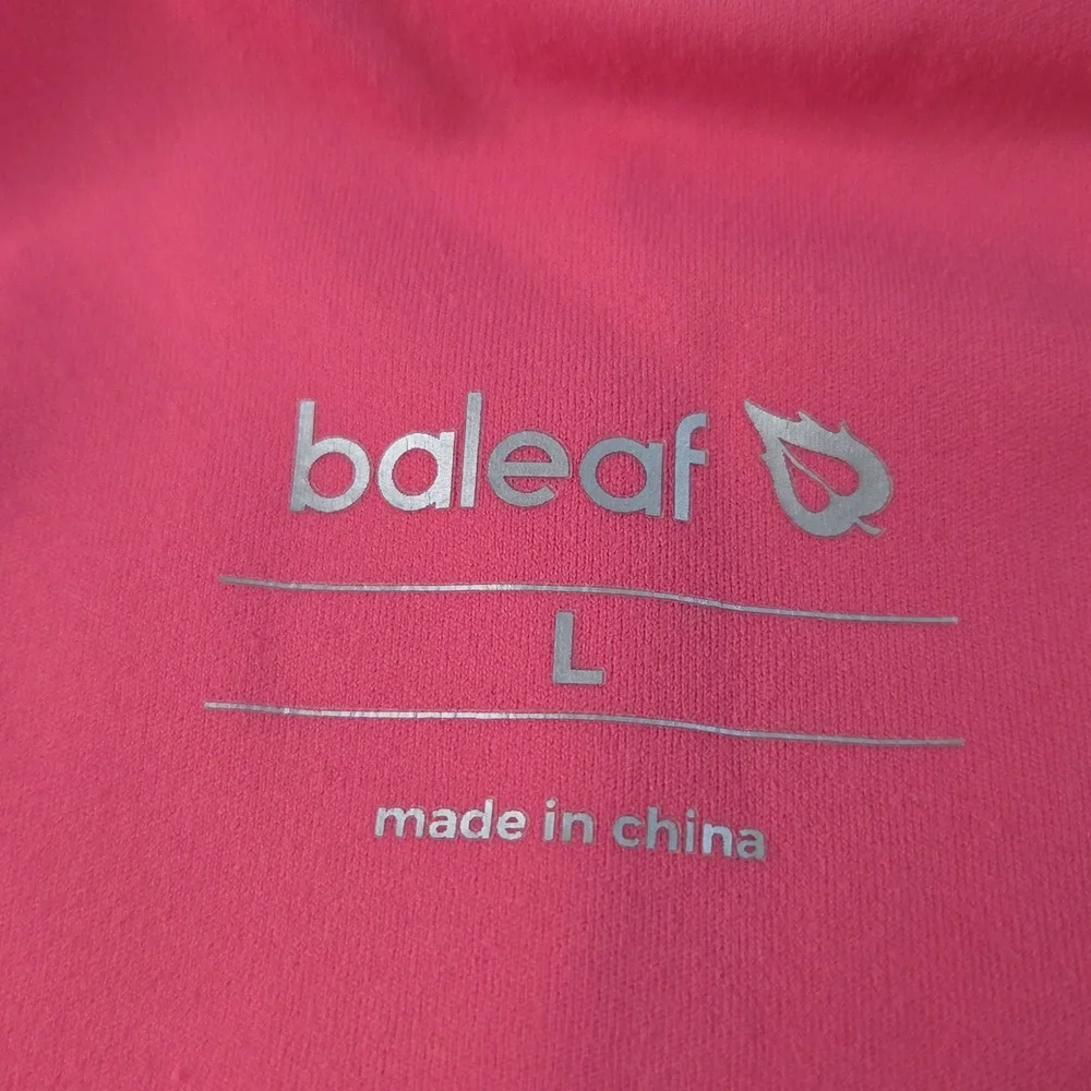 Baleaf Womans Leggings LARGE Hot Pink 80 nylon 20Spandex EUC - Picture 9 of 16